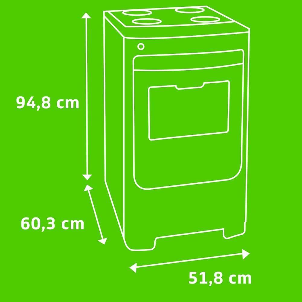 Fogão 4 Bocas Consul CFO4VAR Mesa de Vidro Acendimento Automático Bivolt Inox - 9