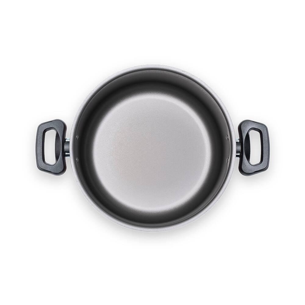 Caçarola Brinox Ruby 20cm 2,3L Antiaderente Pro-Flon Tampa Vidro Vermelha - 3