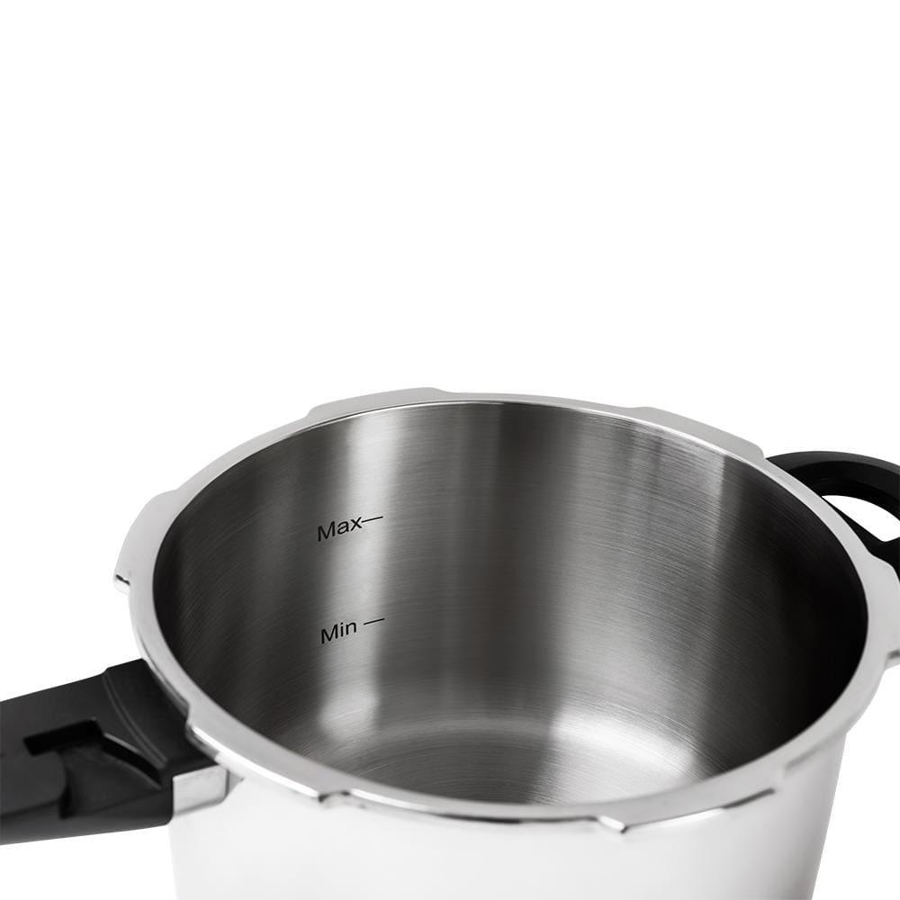 Panela de Pressão Brinox Ultra 6L Inox Fundo Triplo Antiaderente Indução - 8