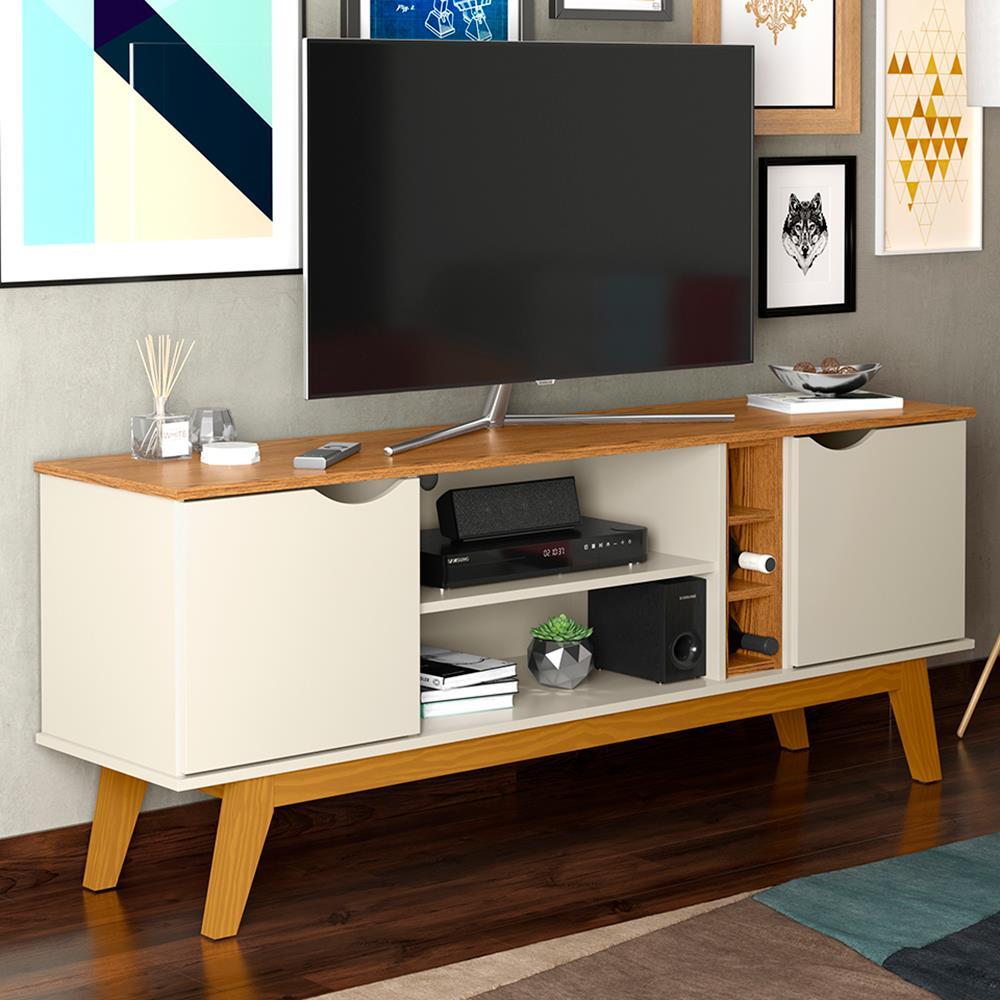 Rack Patrimar Marselha com 160 cm de Largura, Ideal para TV de até 50" - 1