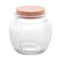 Pote de Vidro Lyor 600ml com Tampa de Rolha Classic Canelado Design Sofisticado - 2