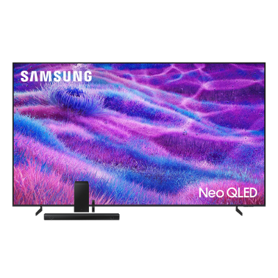 Conjunto Smart TV 100" 4K Samsung Neo QLED 4K QN100QN80FGXZD + Soundbar Samsung HW-Q600C 360W Bluetooth Dolby Atmos