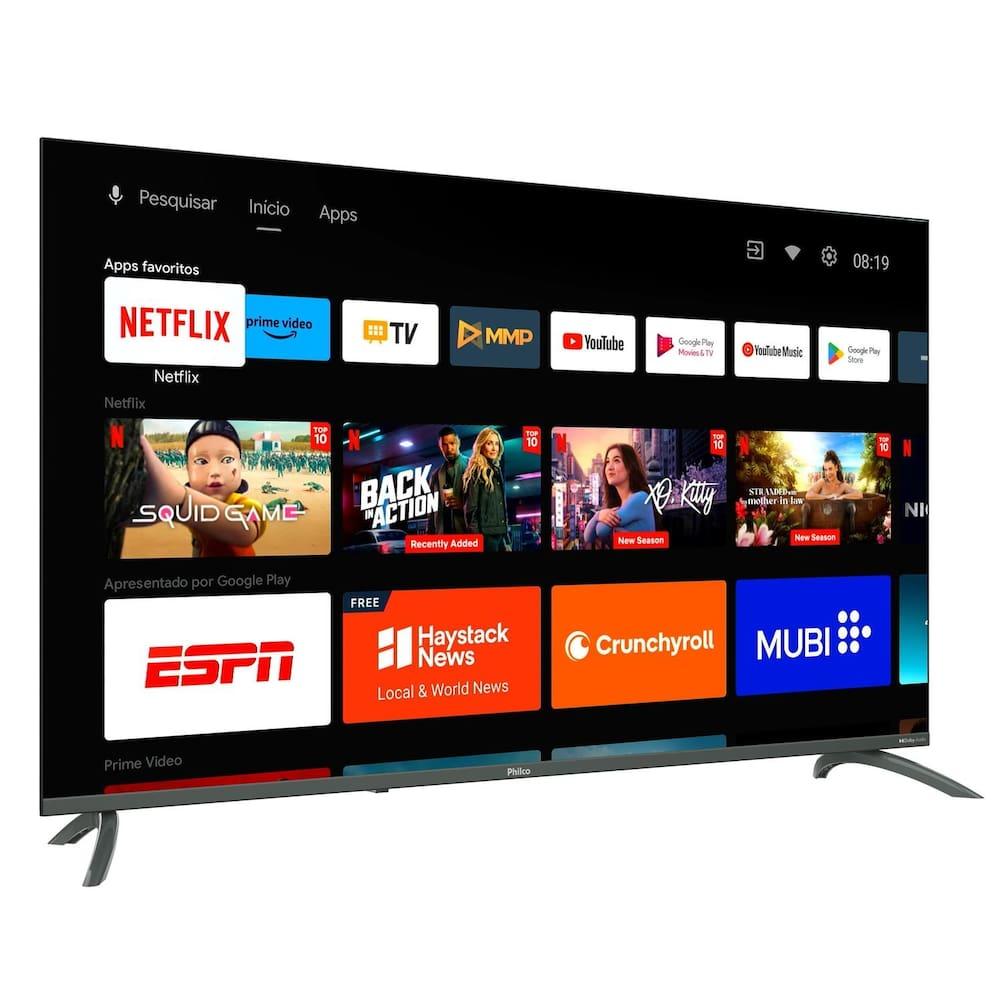 Smart TV 50” 4K LED Philco P50EAA UHD Android TV Chromecast Borda Infinita - 7