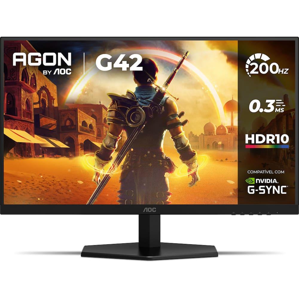 Monitor Gamer 27" AOC AGON 27G42HE/57 Full HD 200Hz 0,3ms NVIDIA G-Sync Preto - 1