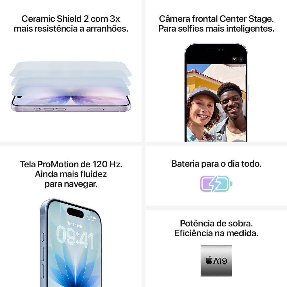 Apple iPhone 17 256GB 6,3" 48MP Azul-Névoa - 6