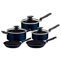 Conjunto de Panelas 5 Peças Tramontina Ravena Starflon Max Azul + Faqueiro 12 Peças Tramontina Leme Vermelho - 2