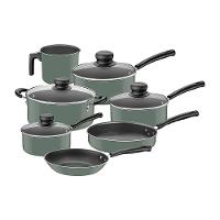 Conjunto de Panelas 7 Peças Tramontina Versalhes Starflon Max Verde + Faqueiro 12 Peças Tramontina Leme Vermelho - 2