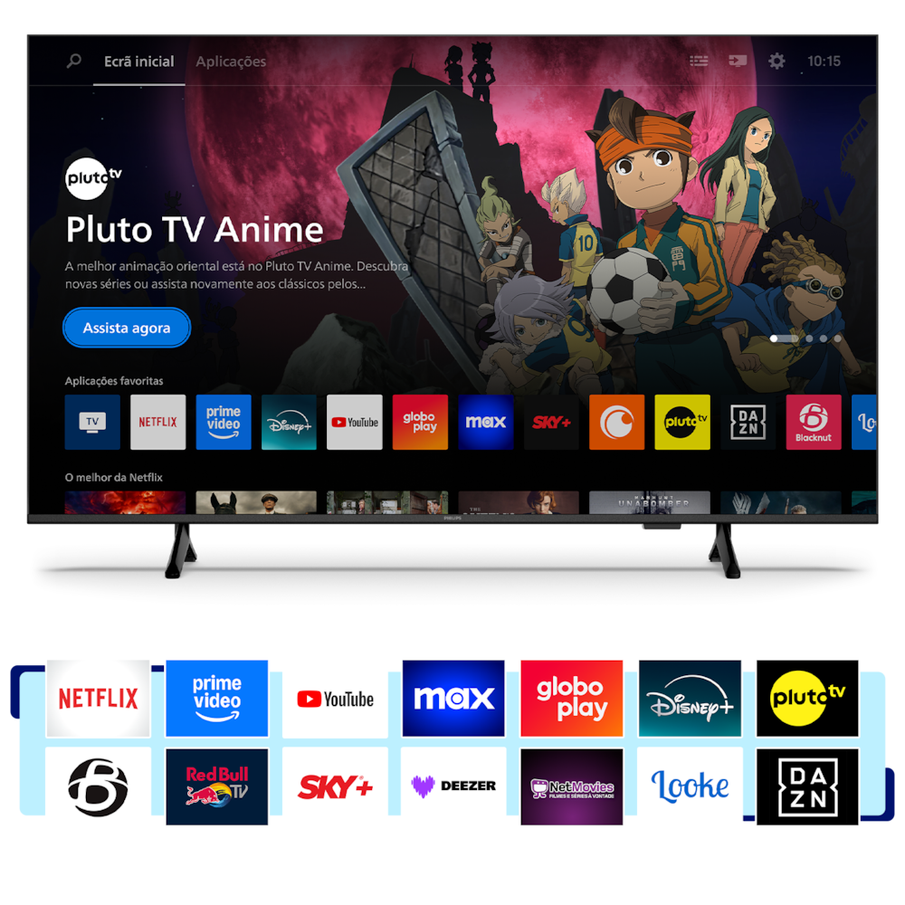 Smart TV 50" 4K Philips 50PUG7300/78 UHD Titan OS Pixel Precise Comando de Voz Preta - 5