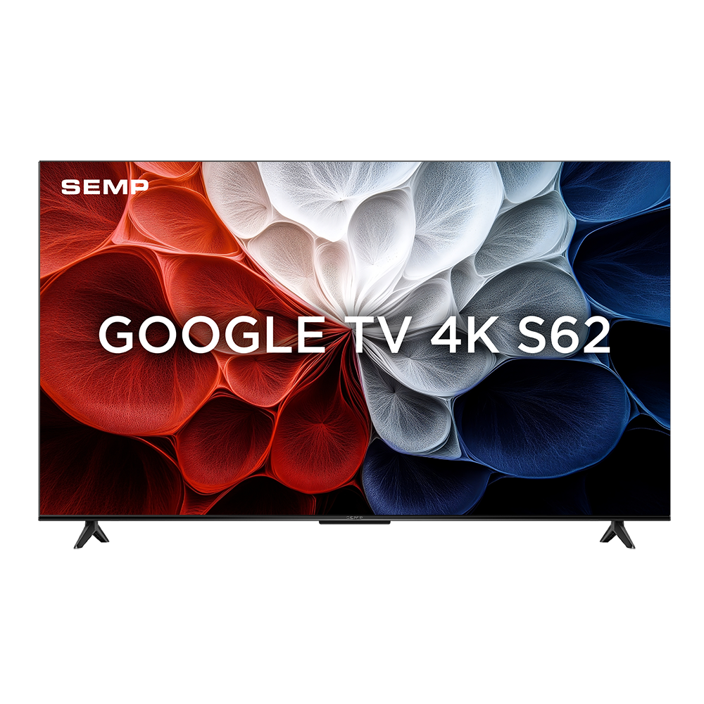 Smart TV 65" 4K Semp 65S62 Google TV Processador AiPQ Dolby Audio Preta - 1
