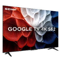 Smart TV 65" 4K Semp 65S62 Google TV Processador AiPQ Dolby Audio Preta - 3