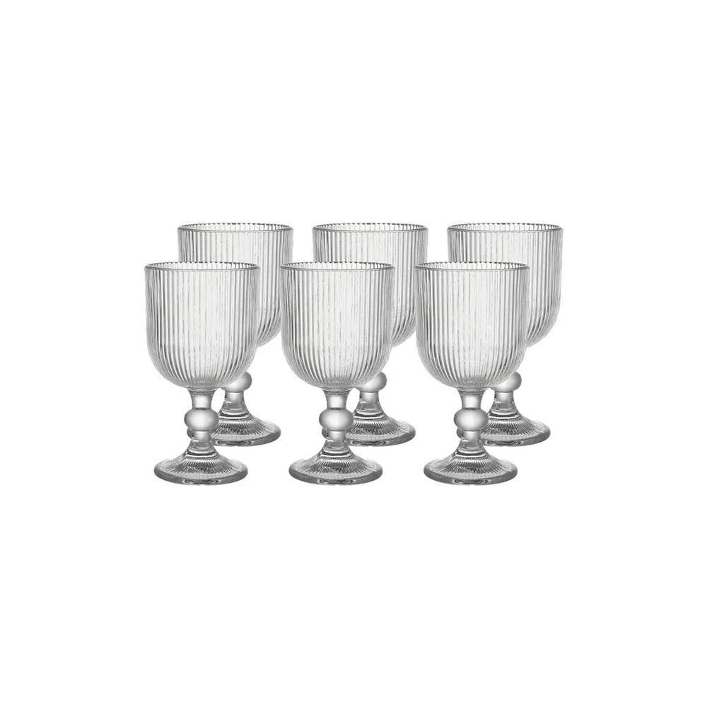 Conjunto de Taças Brinox Haus Concept Reluz 360ml 6 Peças Vidro Decorado - 1