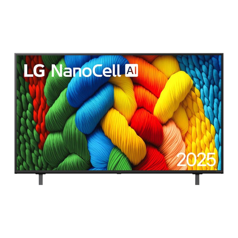SMART TV 75" 4K LG 75NANO80ASA NanoCell Processador a7 AI Gen8 WebOS 25 Charcoal Black - 1