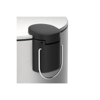 Lixeira Inox Brinox Spin 12L com Pedal Fechamento Suave Balde Removível