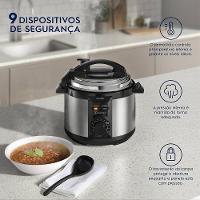 Panela de Pressão Elétrica Electrolux Efficient PCE15 Rita Lobo 3L 700W 9 Dispositivos Segurança Inox - 5