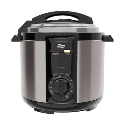 Panela de Pressão Elétrica Wap WPPE2 5L 900W Revestimento Antiaderente Gray Stone Timer Inox