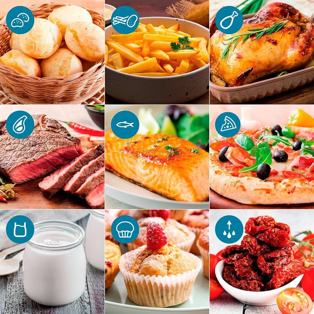 Fritadeira Airfryer Forno Philips Walita Oven AI551 12L 1900W Painel Touch 10 Funções Inox - 6