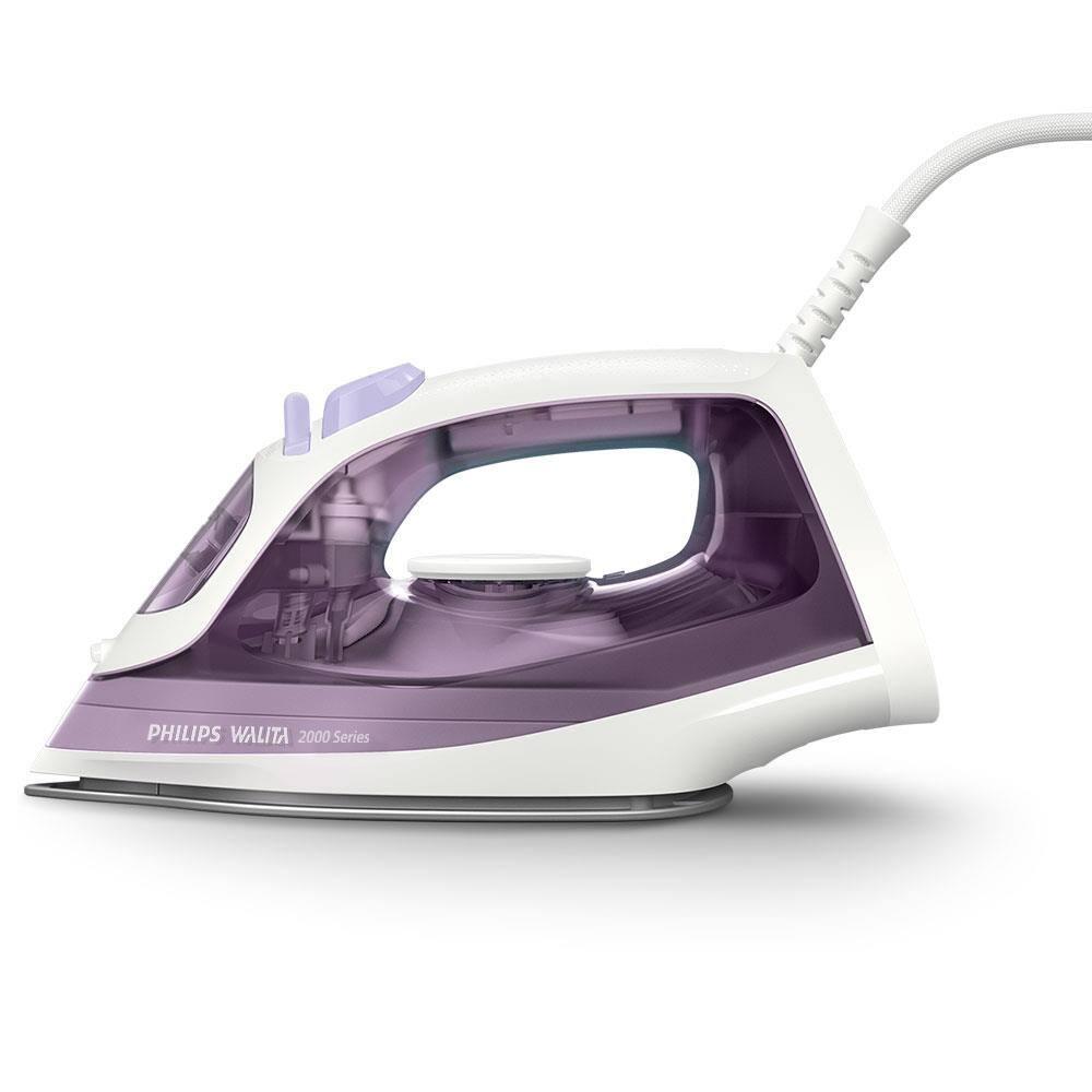 Ferro de Passar a Vapor Philips Walita Série 2000 DST2020 Base Cerâmica Reservatório 250ml Calc Clean Roxo - 2