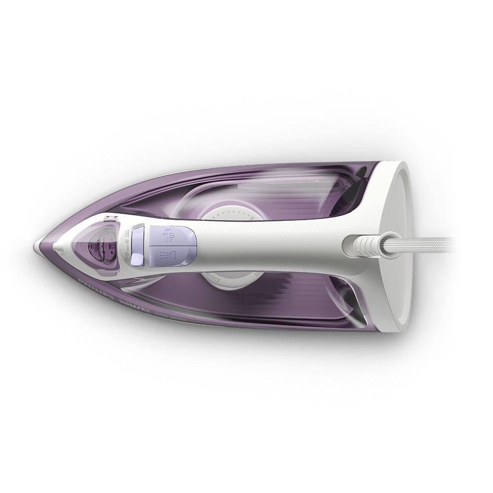 Ferro de Passar a Vapor Philips Walita Série 2000 DST2020 Base Cerâmica Reservatório 250ml Calc Clean Roxo - 4