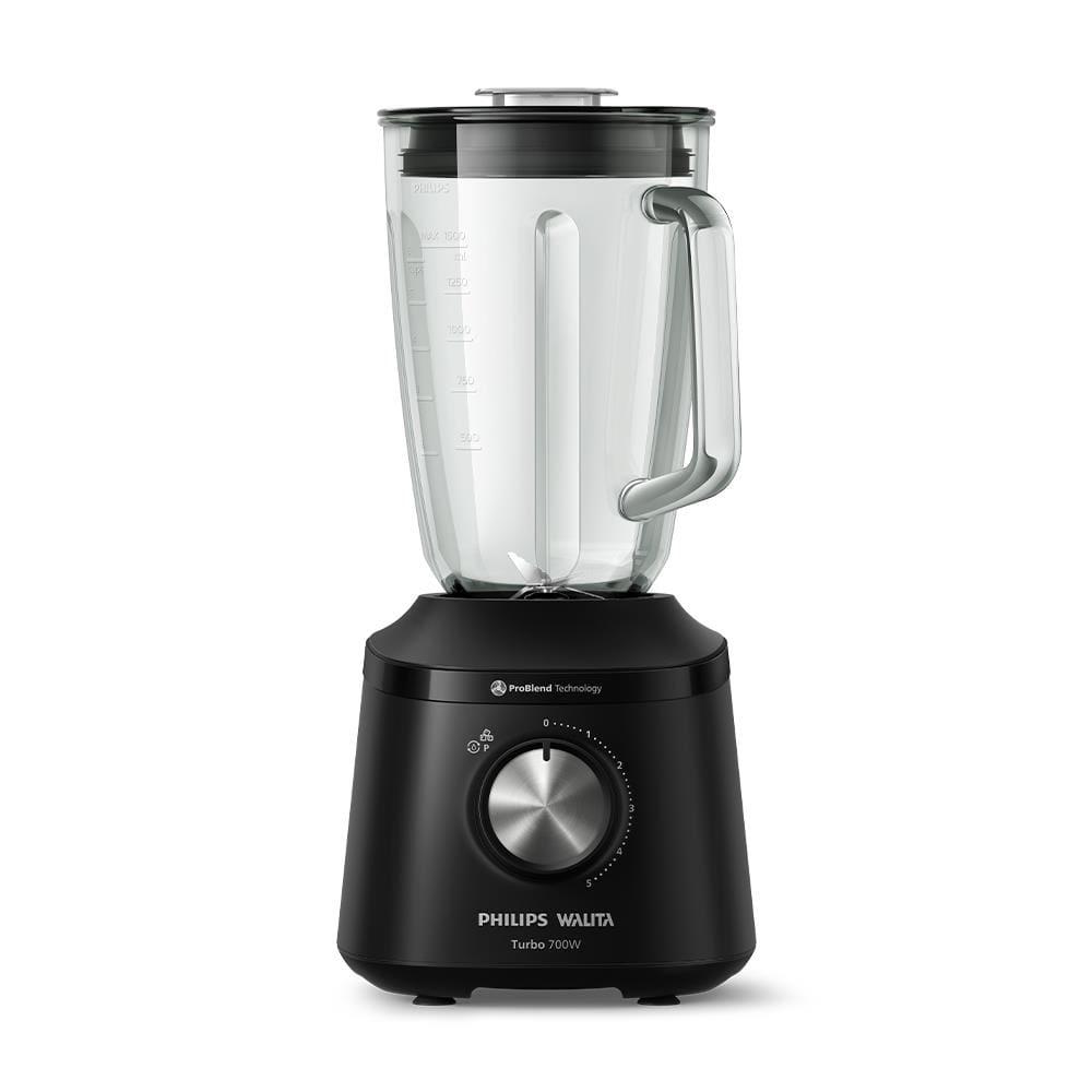 Liquidificador Philips Walita Série 3000 HR2272 700W 2L Jarra de Vidro 5 Velocidades Preto - 1