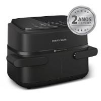 Fritadeira Airfryer Philips Walita Série 1000 NA150 7,1L 1850W Cesto Duplo Preta - 2