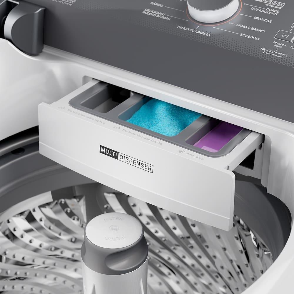 Máquina de Lavar Brastemp BWF14AB 14kg Smart Sensor Ciclo Tira Mancha Cesto Inox Branca - 7