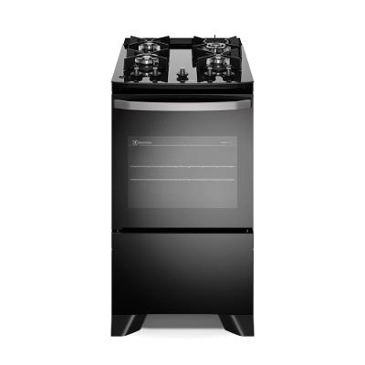 Fogão 4 Bocas Electrolux FE4GB Efficient Mesa de Vidro PerfectCook Bivolt Preto