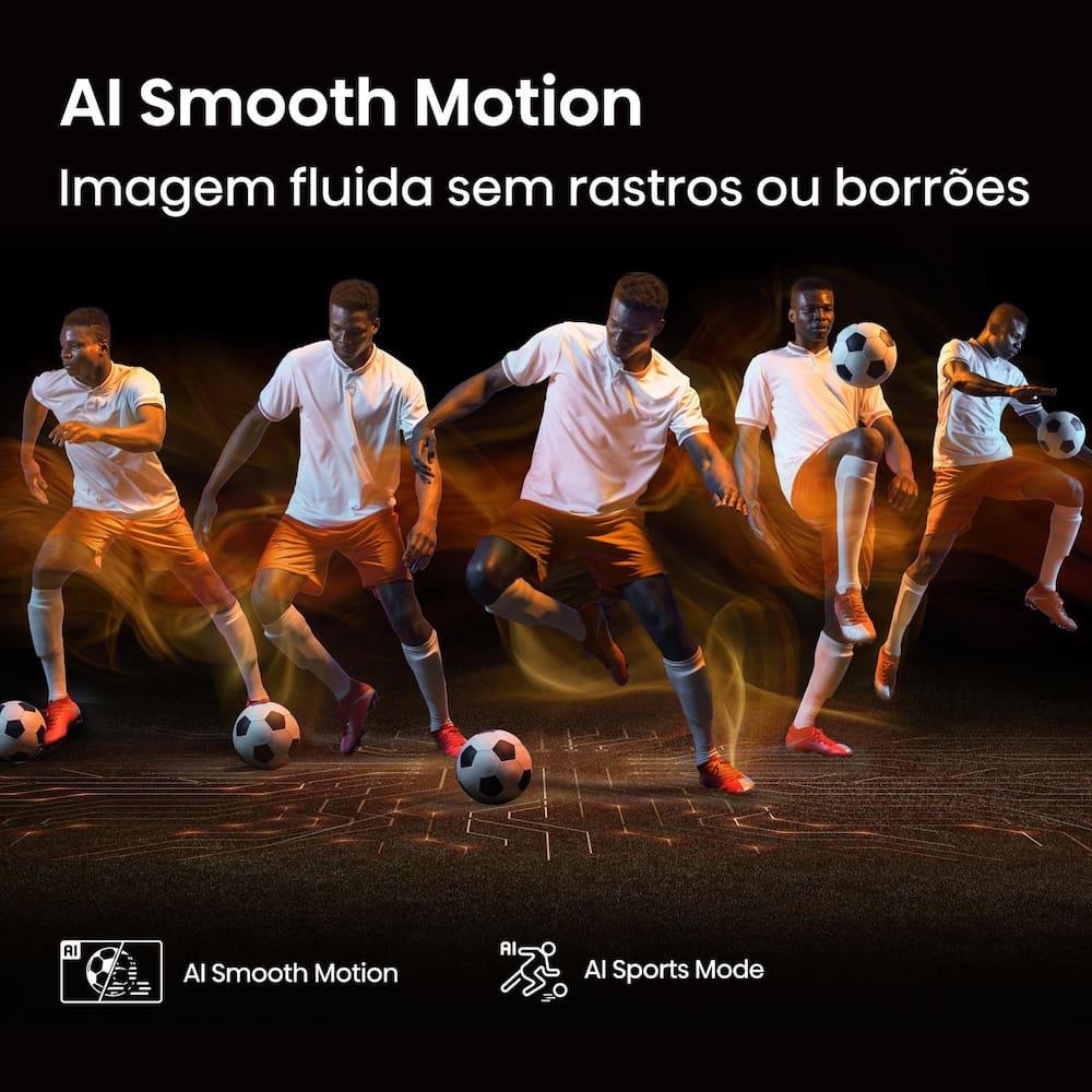 Smart TV 65” 4K UHD Hisense QLED 65Q6QV HDR10 Dolby Atmos Vidaa U9 Preta - 9