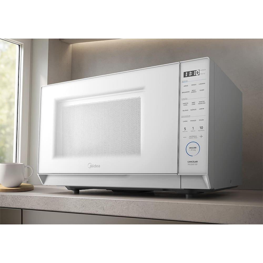 Forno Micro-ondas Midea MasterCook MHP35B 35L MasterClean 10 Níveis de Potência Branco - 5