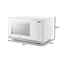 Forno Micro-ondas Midea MasterCook MHP35B 35L MasterClean 10 Níveis de Potência Branco - 8