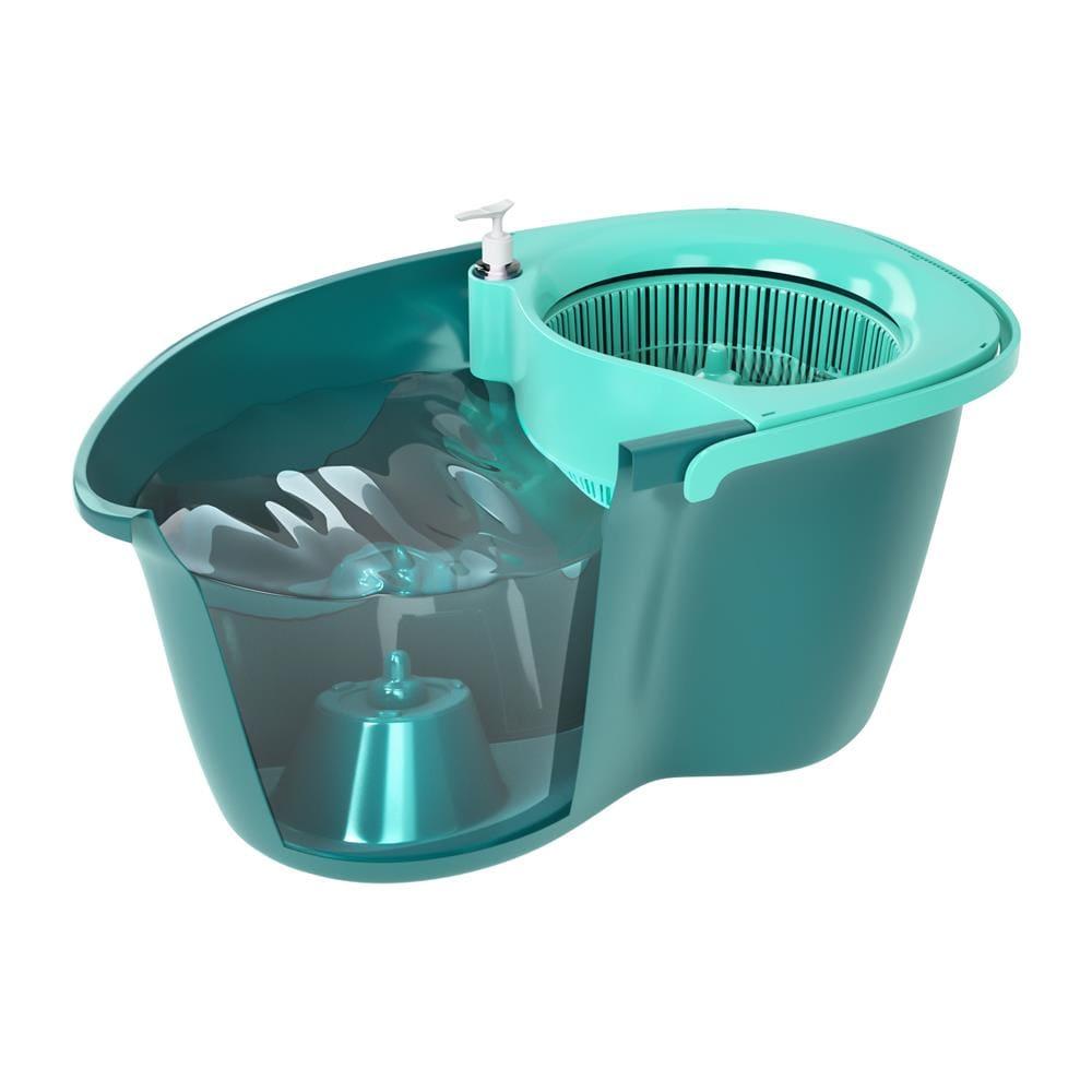 Mop Giratório Odyssey Fit com Balde 8L e Cabo Telescópico – Verde Esmeralda - 8