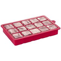 Forma de Gelo Euro Em Silicone 18,5x12 cm - Vermelha - 3