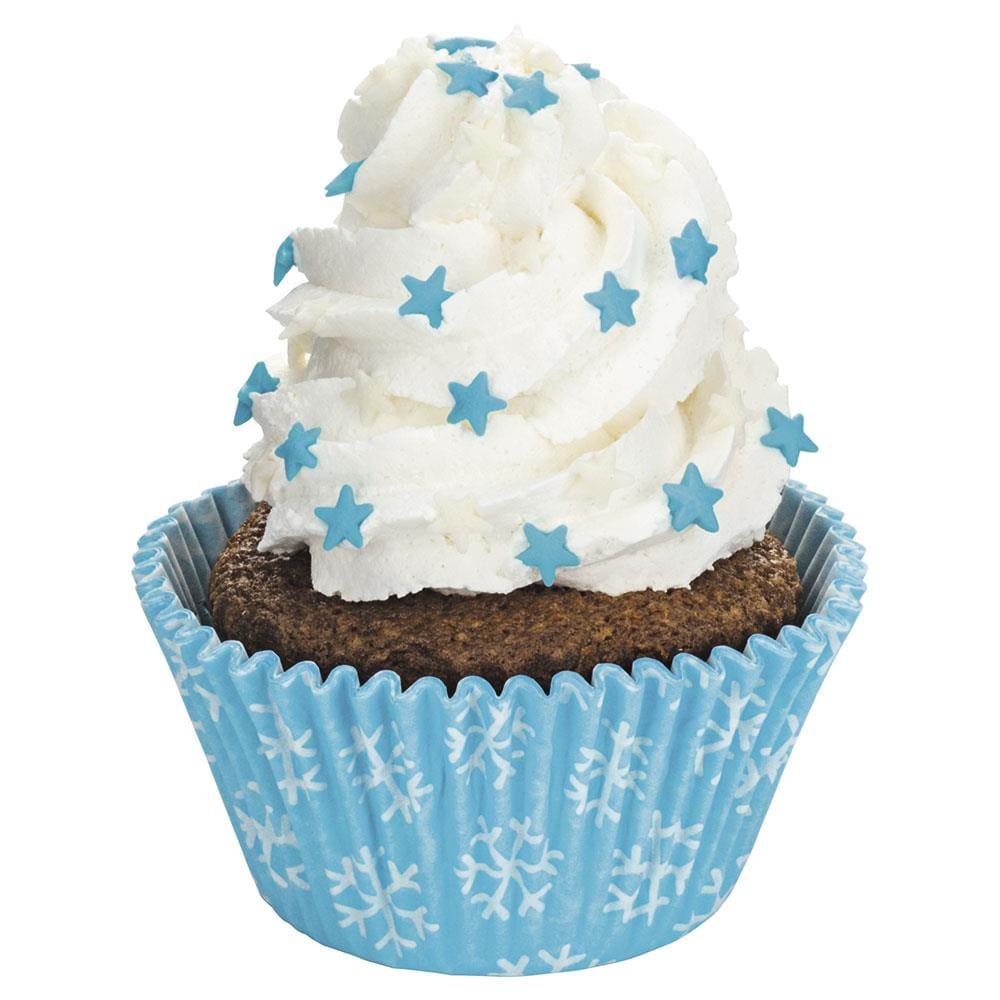 Conjunto de Formas para Cupcake 12 Peças Euro em Silicone Redondas - Vermelho - 4