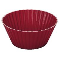 Conjunto de Formas para Cupcake 12 Peças Euro em Silicone Redondas - Vermelho - 2