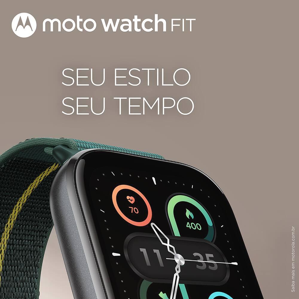 Smartwatch Motorola Moto Watch Fit GPS Ativo 5ATM Bateria Durável Verde - 6