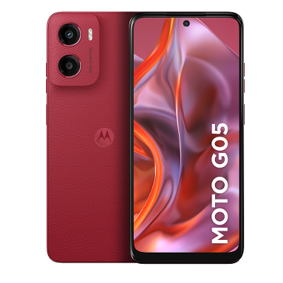 Smartphone Motorola Moto G05 4G Tela 6,7” HD+ 256GB Câmera 50MP Vermelho