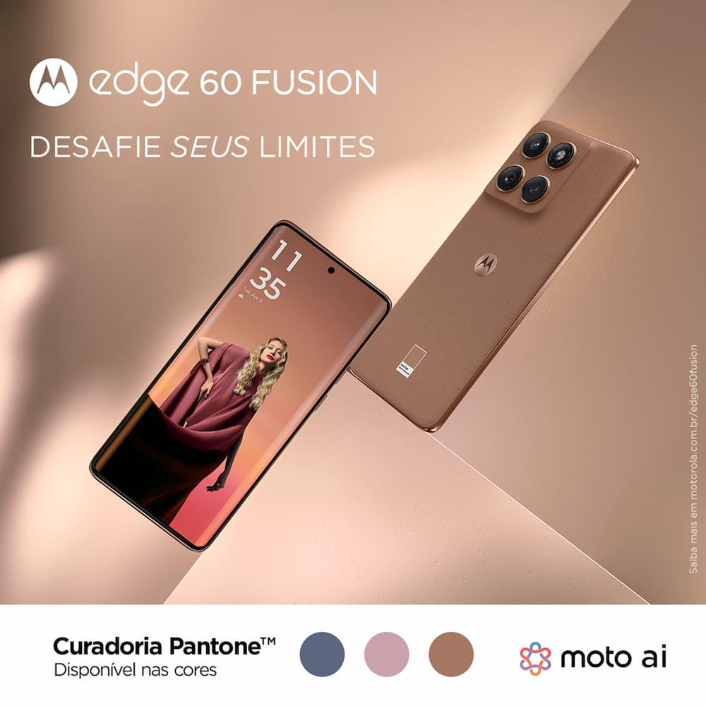 Smartphone Motorola Edge 60 Fusion 5G Tela 6,7” 256GB Câmera Sony 50MP Pantone Mocha Mouse - 4