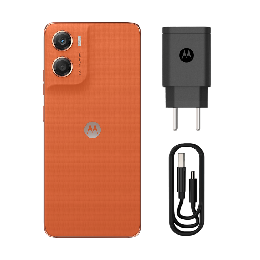 Smartphone Motorola Moto g06 4G Tela 6,9” 128GB Câmera 50MP Laranja - 8