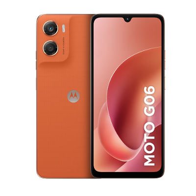 Smartphone Motorola Moto g06 4G Tela 6,9” 128GB Câmera 50MP Laranja