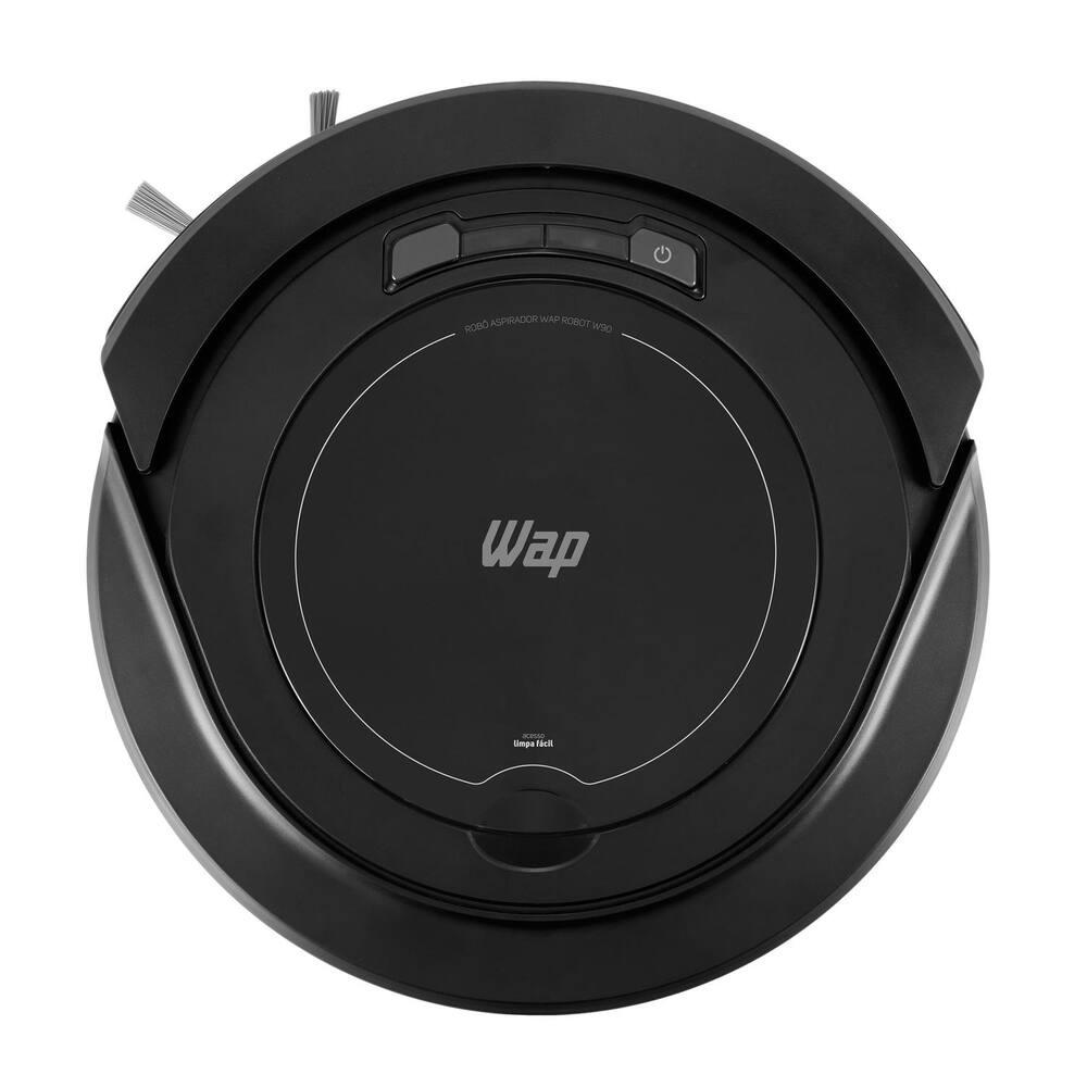 Aspirador Robô Wap Robot W90 Autonomia 1h20 Sensores Antiqueda e Anticolisão Bivolt Preto - 1