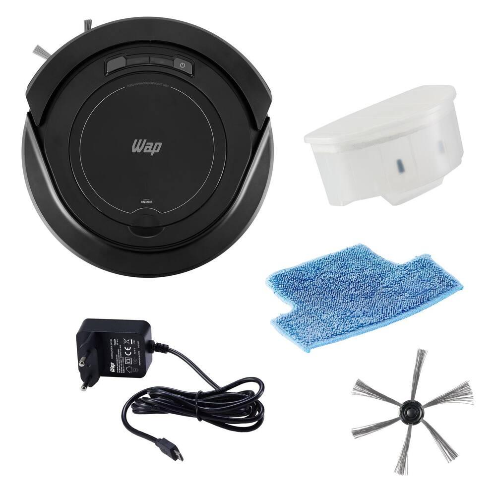 Aspirador Robô Wap Robot W90 Autonomia 1h20 Sensores Antiqueda e Anticolisão Bivolt Preto - 7