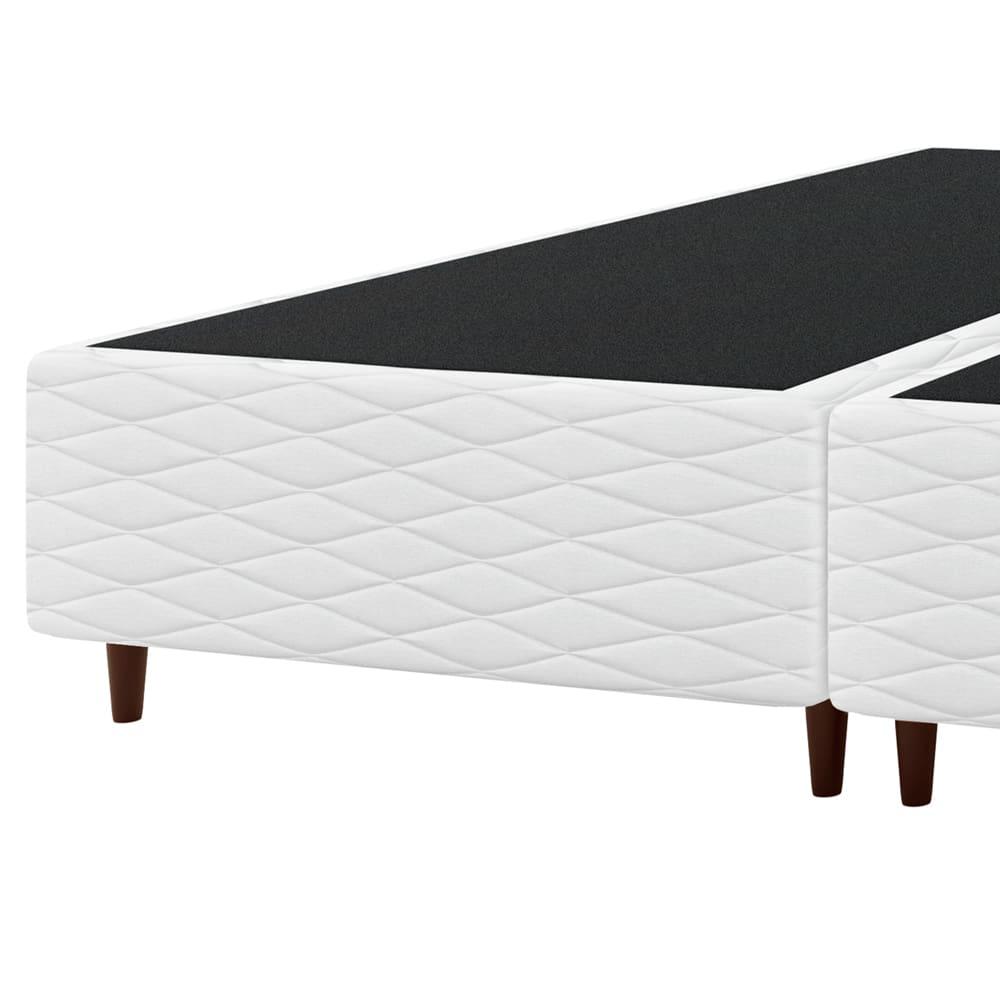 Base Box Queen Size Umaflex New Itália 38x158x198cm Bipartida Matelassê Branco - 2