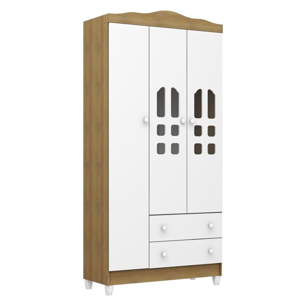 Quarto de Bebê Completo Carolina Baby com Berço Mini-Cama Mirelle Cômoda Eloá e Guarda-Roupa Eloá - 2