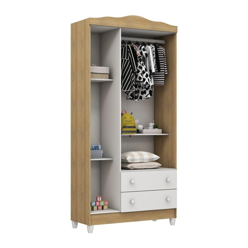 Quarto de Bebê Completo Carolina Baby com Berço Mini-Cama Mirelle Cômoda Eloá e Guarda-Roupa Eloá - 3