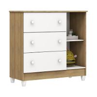 Quarto de Bebê Completo Carolina Baby com Berço Mini-Cama Mirelle Cômoda Eloá e Guarda-Roupa Eloá - 6