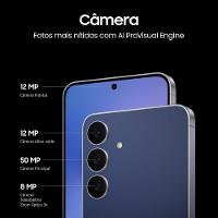 Smartphone Samsung Galaxy S25 FE 5G Tela 6,7” AMOLED 128GB 8GB RAM Câmera 50MP Azul