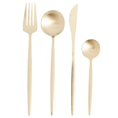 Faqueiro 16 Peças Aço Inox Lyor Ópera Champanhe Design Elegante Alta Durabilidade