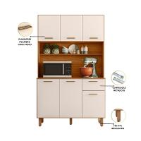 Cozinha Compacta Poliman New Livia 6 Portas 1 Gaveta