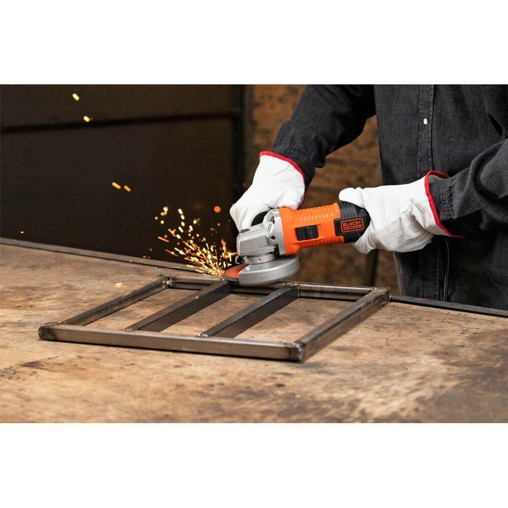 Esmerilhadeira Angular 4 1/2" Black+Decker G720X 920W 11.000 RPM 3 Posições Laranja e Preta - 7