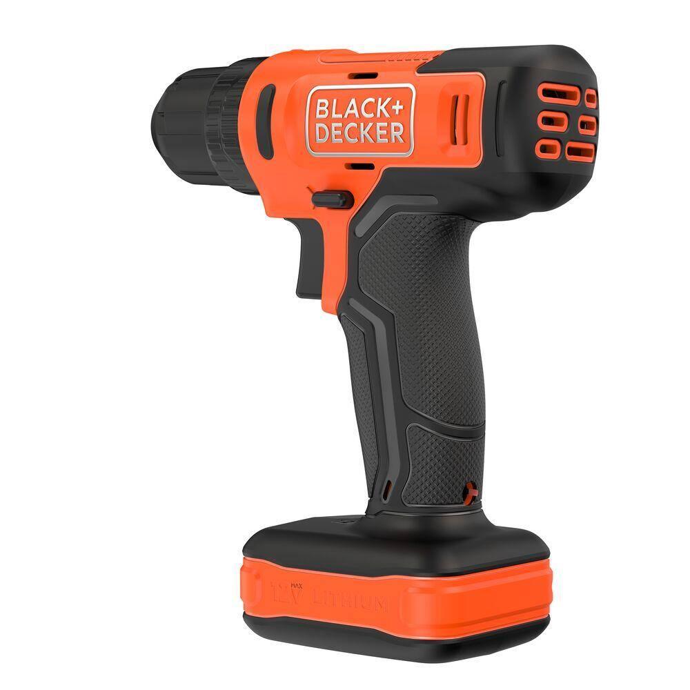 Parafusadeira e Furadeira de Impacto Black+Decker BCD712VHD 3/8” Luz LED Bateria 12V Bivolt - 3
