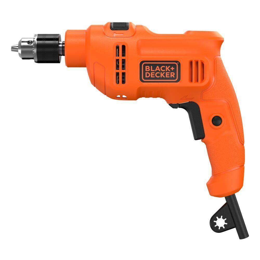 Furadeira de Impacto Black+Decker BED710450 3/8” 450W Empunhadura Ergonômica Gatilho Anatômico Laranja e Preta - 1